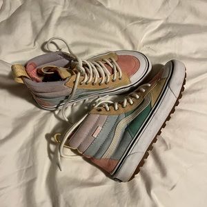 rare Vans Rainbow Pastel High Top